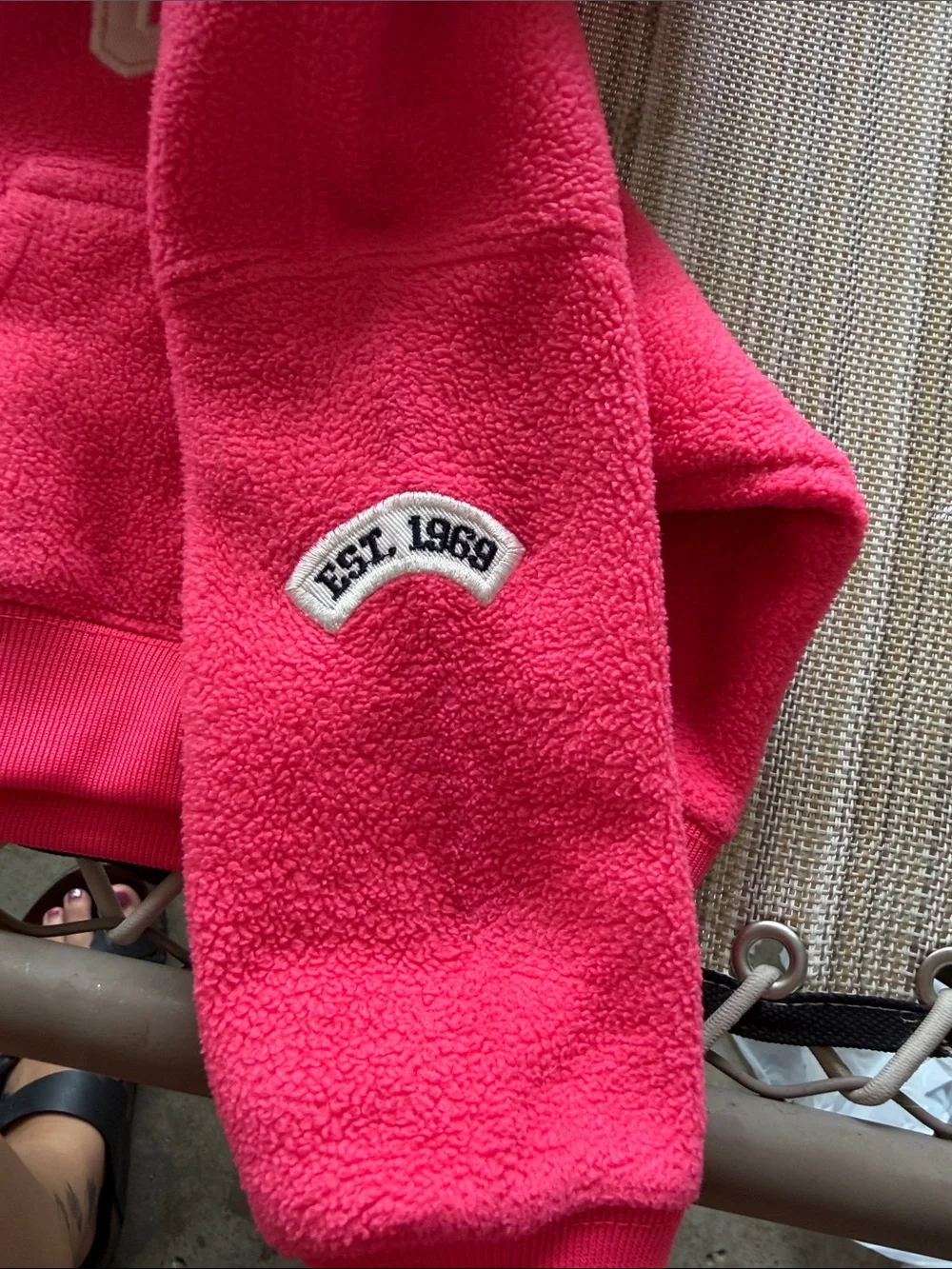 GAP Bright Pink Fleece Hoodie for Kids